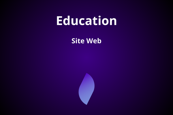 Education, projet de création d'un site web complet