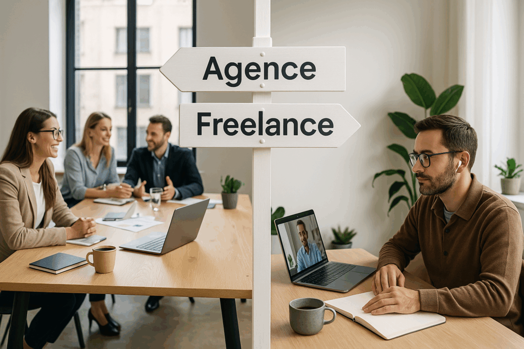 Chois entre Agence ou Freelance