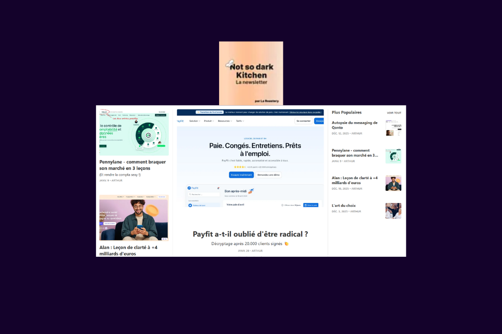 Newsletter Not so Dark Kitchen