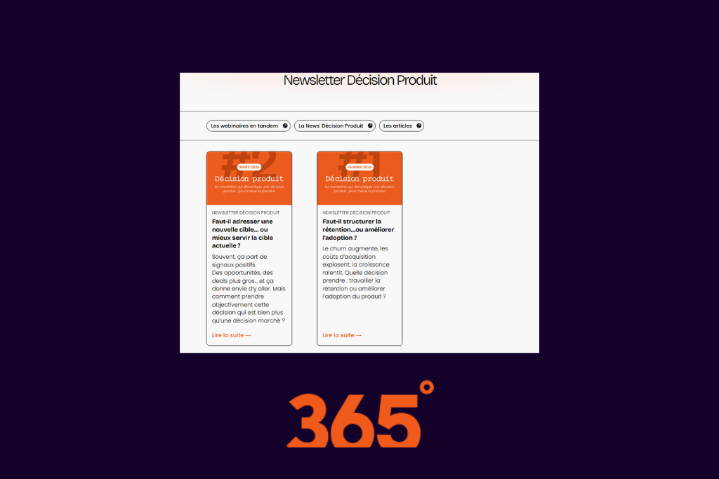 newsletter decision produit
